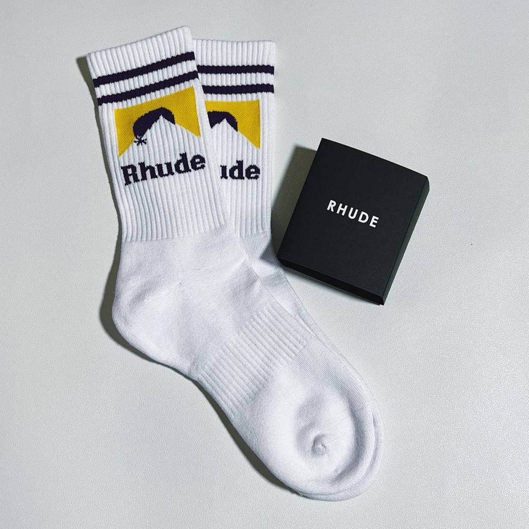 Accessiories VINTAGE RHUDE Moutain 1:1 Towel Socks - Image 19