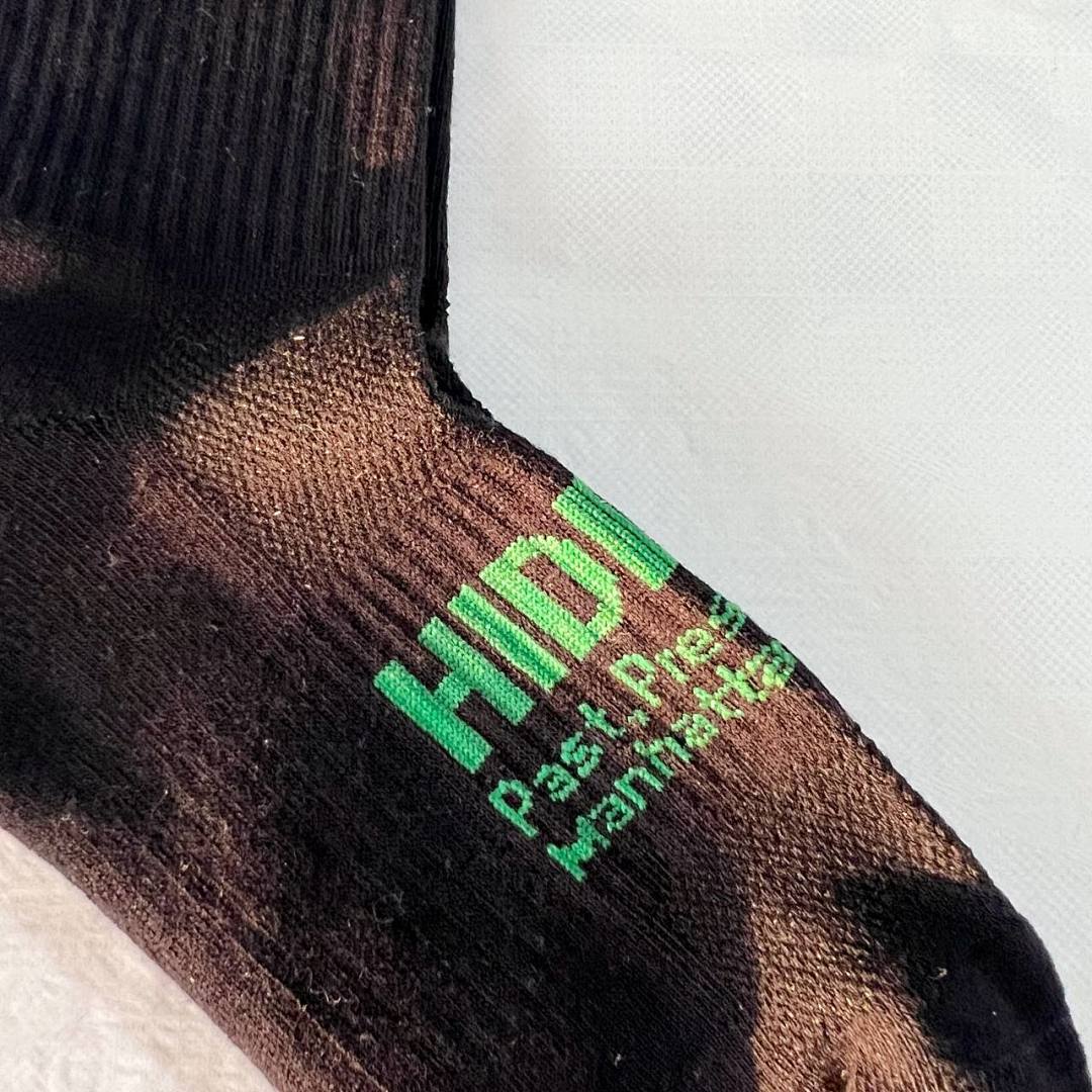 Accessiories Hidden Ny Black Towel Socks (Green) - Image 3