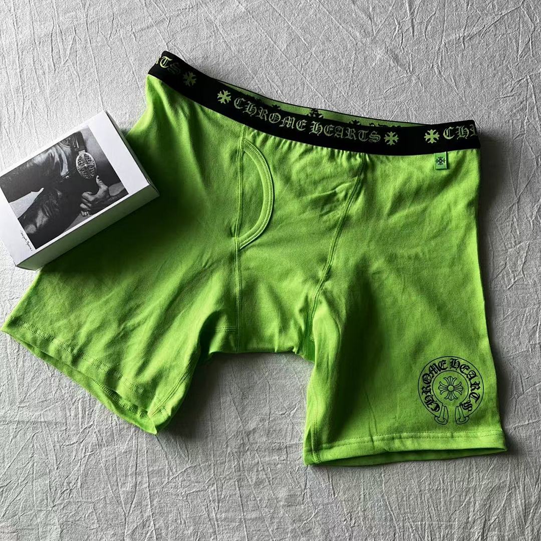 Chanel CHR HEARTS New Underwear Boxer Brief GREEN Long & Short ——Perfect Quality - Image 2