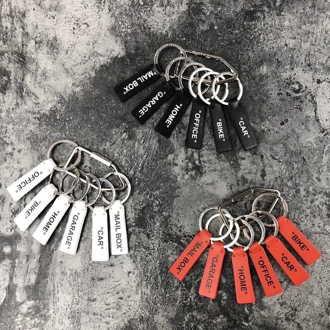 Chanel OFF White Label Keyring