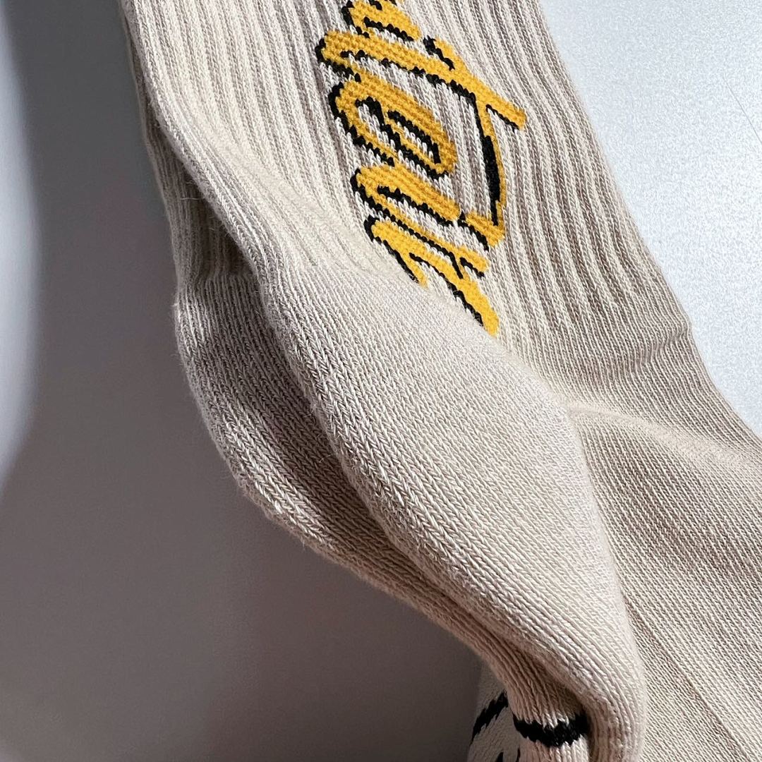 Accessiories 1: 1 Co Grey Yellow Rare Color Socks - Image 5