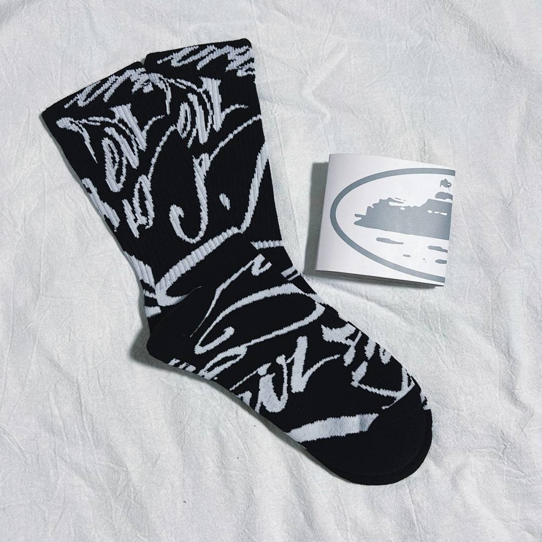 Accessiories 1:1 Co Decorative Pattern Towel Socks - Image 3