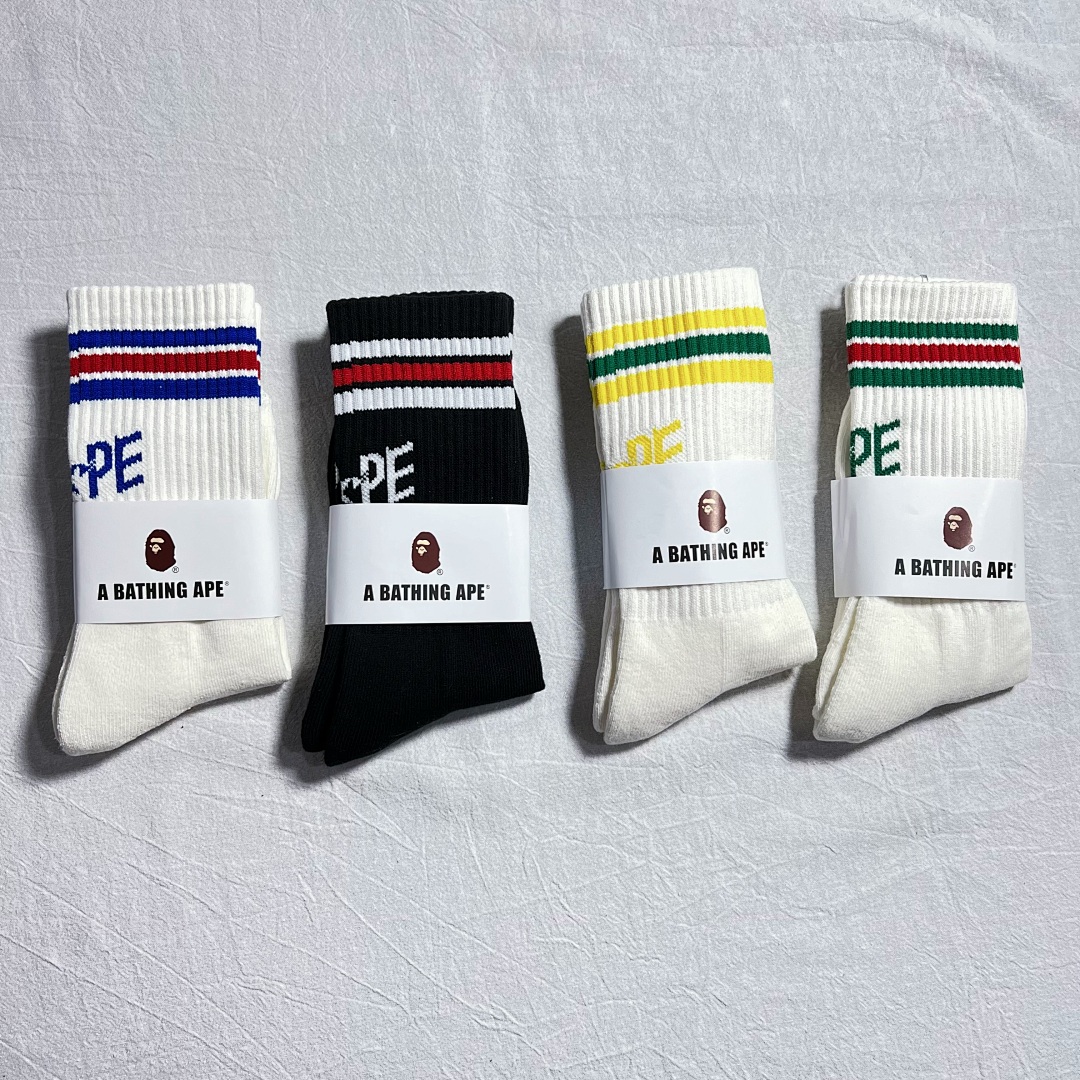 Bape 2024 New Towel Trick Socks - Image 24