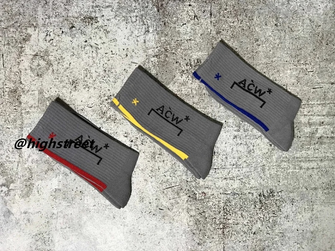 Accessiories ACW Socks Grey Solid Cotton - Image 3