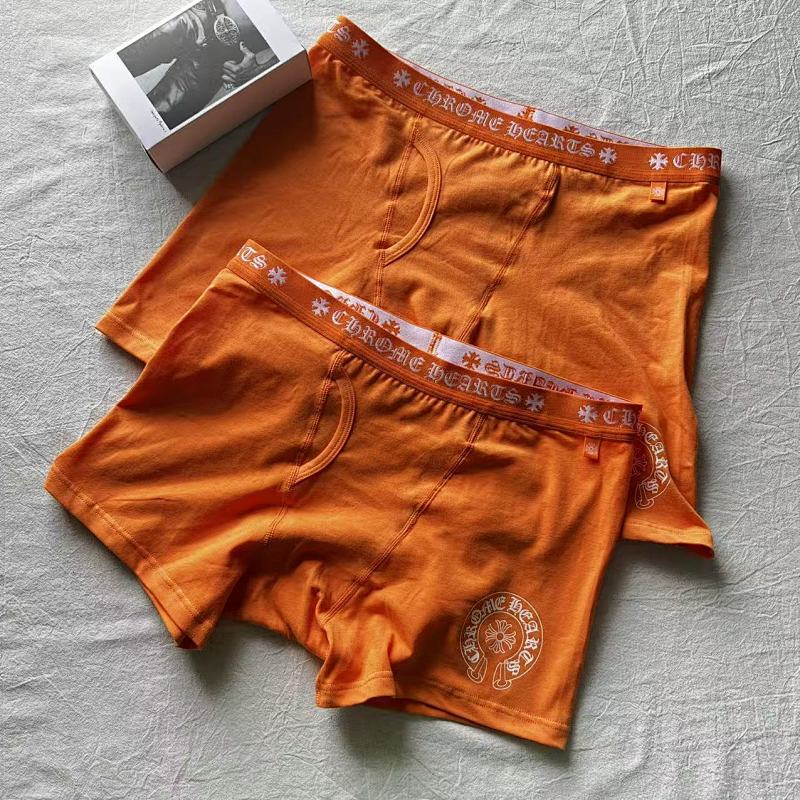 Chanel CHR HEARTS New Underwear Boxer Brief ORANGE Long & Short ——Perfect Quality