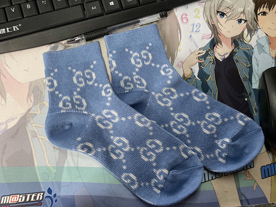 Accessiories GG Blue Shorts Socks - Image 3