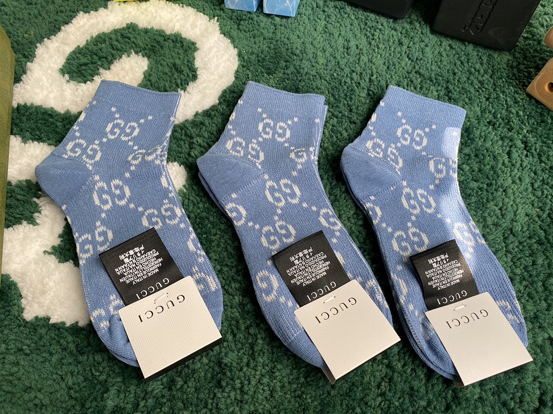 Accessiories GG Blue Shorts Socks - Image 4