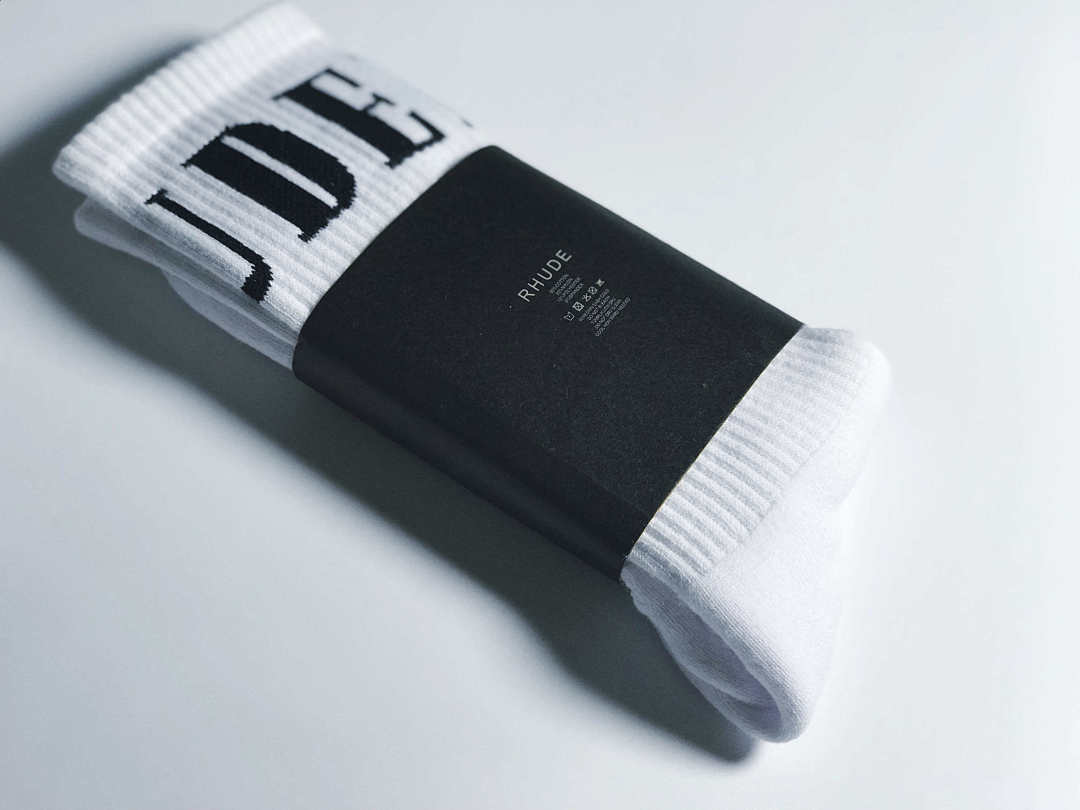 Accessiories 1: 1 Rhude 2022 New Logo Socks Towel Bottom - Image 3