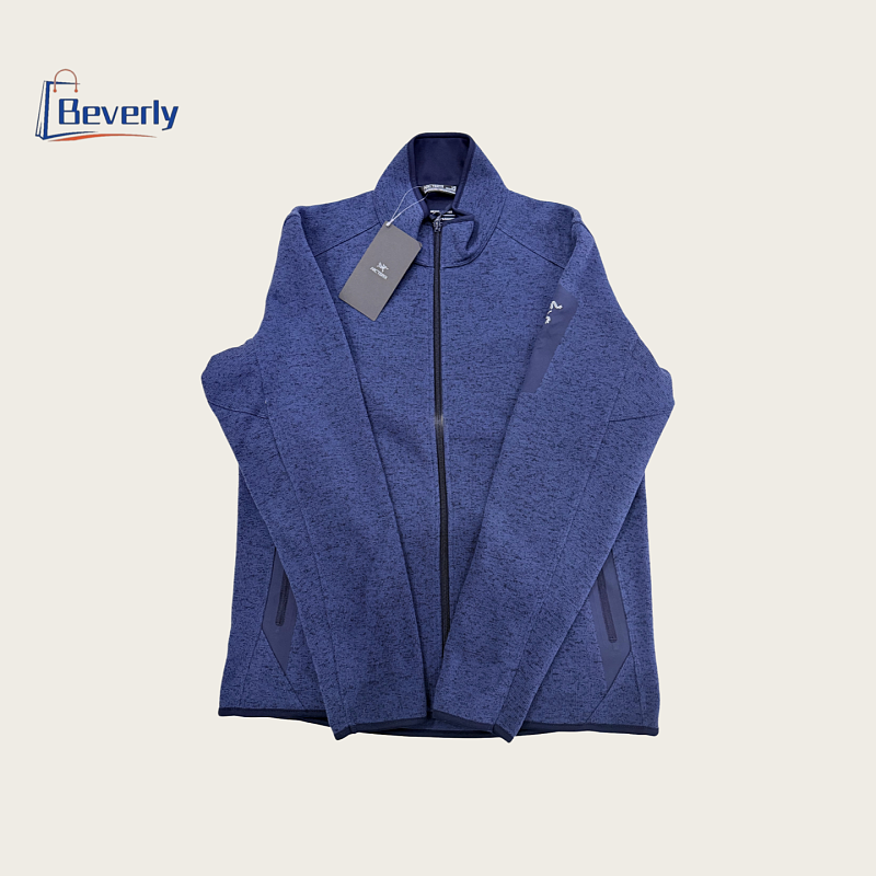Soft COVE/RT CARDIGAN Stand Collar Velvet Dark Night (Blue), photo 1