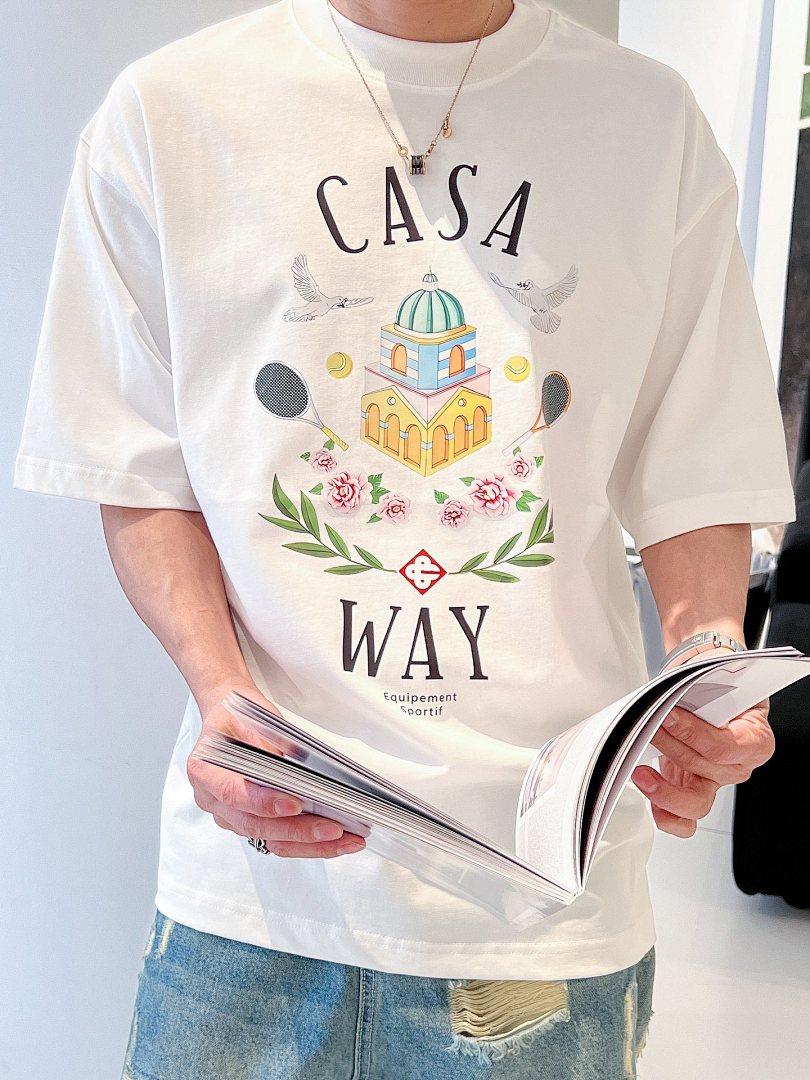 C*asablanca Casablanca Collar Mens Short Sleeve T, photo 1