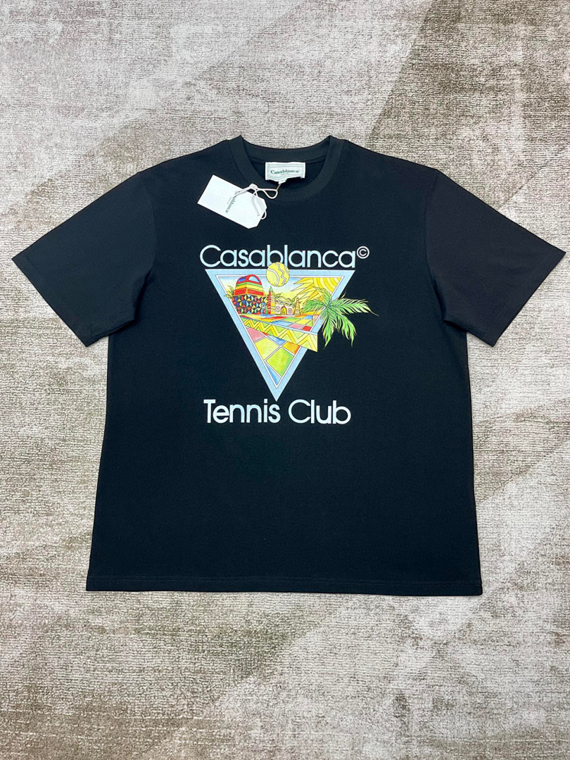 C*asablanca Casablanca Black / White Green Short Sleeve, photo 1