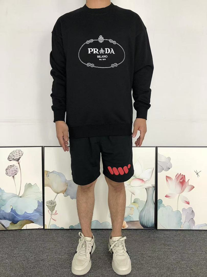 Prada 128 P⭐A⭐A HOODIE 59280681 (Im 170Cm 60Kg I Wear Size S In The Phot) - Image 3