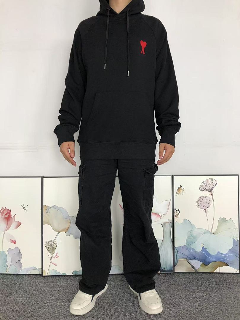AMI 118 AMI HOODIE 57280588 (Im 170Cm 60Kg I Wear Size M In The Phot) - Image 3