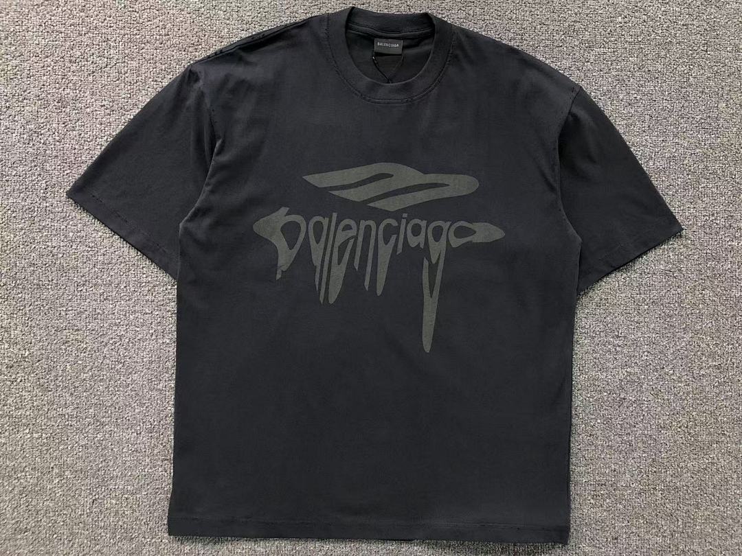 Balenciaga 118 B⭐L⭐⭐⭐IA⭐A T-SHIRT 4104071121 (Im 170Cm 60Kg I Wear Size M In The Phot) - Image 5