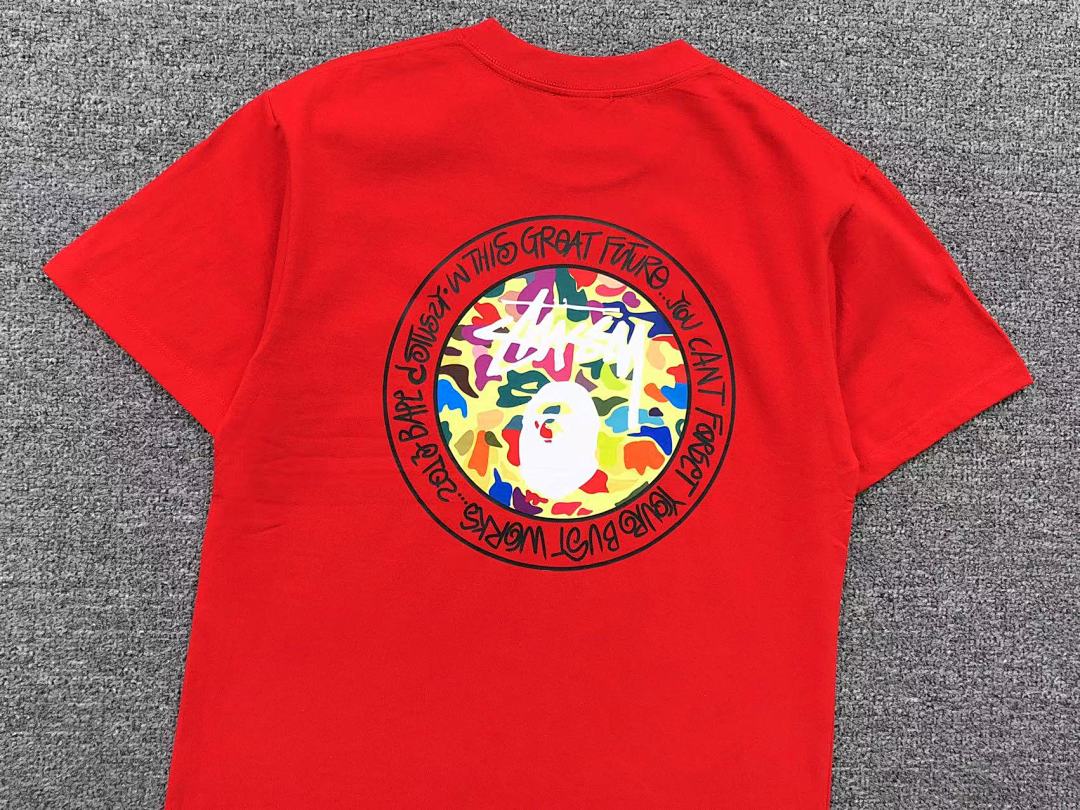 Bape 79 BAPE STUSSY T-SHIRT 411182842 (Im 170Cm 57Kg I Wear Size S In The Phot) - Image 17