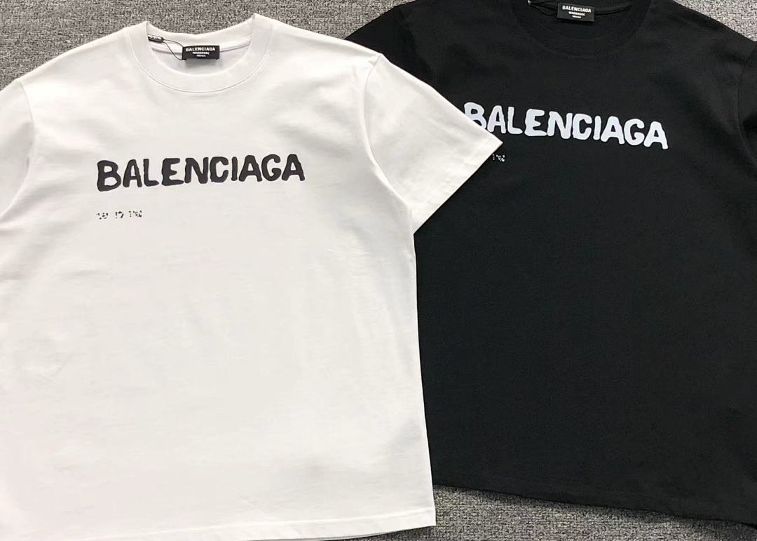 Balenciaga 128 B⭐L⭐⭐⭐IA⭐A T-SHIRT 411187701 (Im 170Cm 57Kg I Wear Size M In The Phot) - Image 6