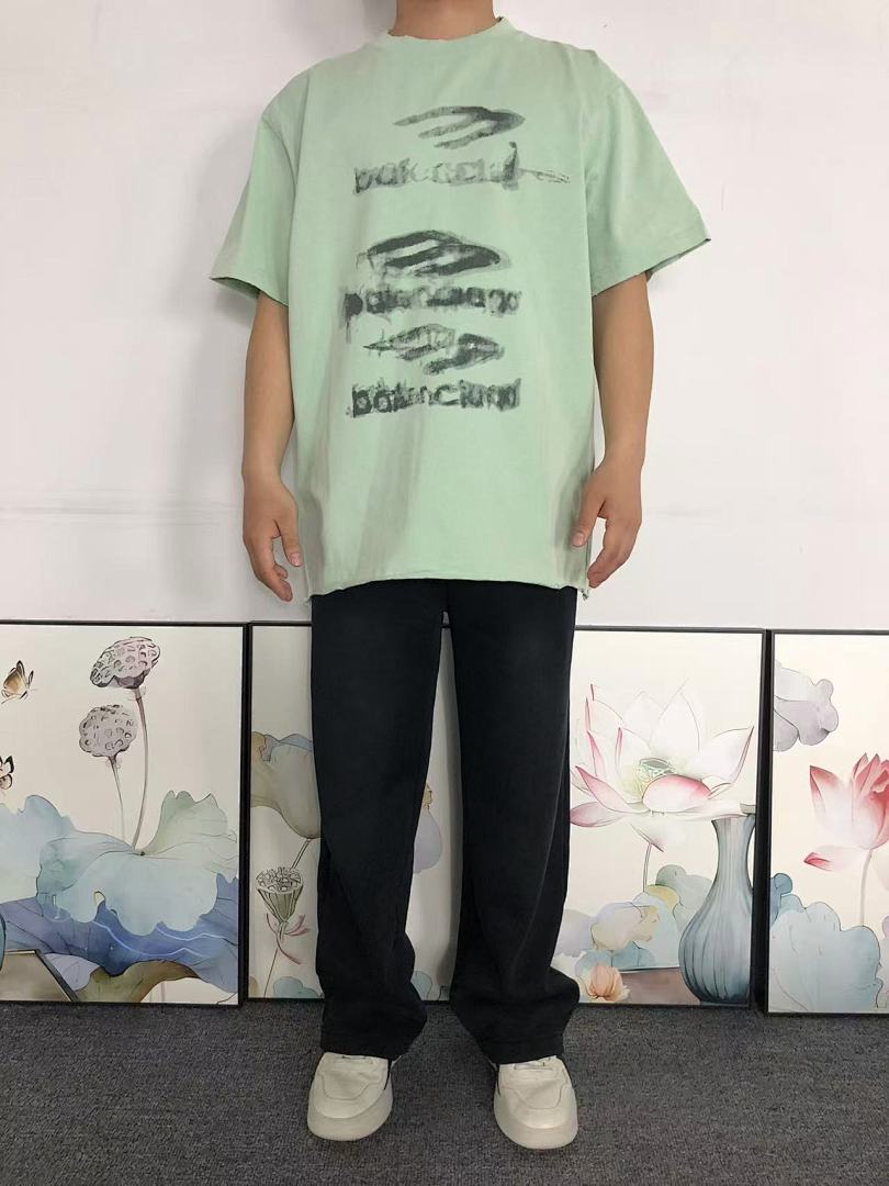 Balenciaga 118 B⭐L⭐⭐⭐IA⭐A T-SHIRT 5212206136 (Im 170Cm 60Kg I Wear Size S In The Phot) - Image 3