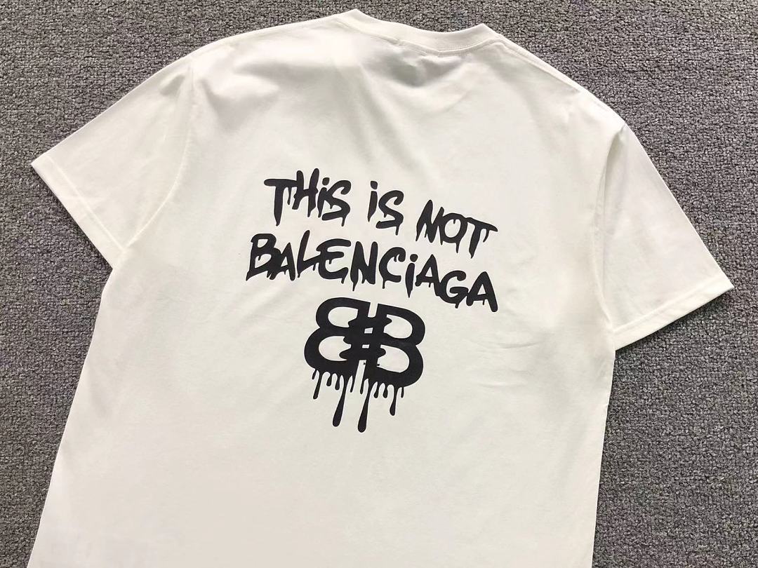 Balenciaga 115 B⭐L⭐⭐⭐IA⭐A T-SHIRT 22051324172 (Im 170Cm 60Kg I Wear Size L In The Phot) - Image 9