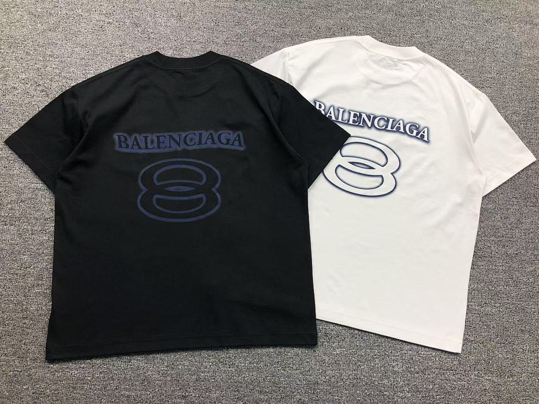 Balenciaga 125 B⭐L⭐⭐⭐IA⭐A T-SHI0RT 503161377 (Im 170Cm 60Kg I Wear Size S In The Phot) - Image 5
