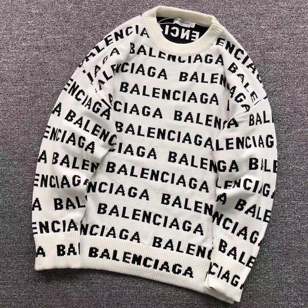 Balenciaga 138 B⭐L⭐⭐⭐IA⭐A SWEATER 41101107146 (Im 170Cm 60Kg I Wear Size M In The Phot)