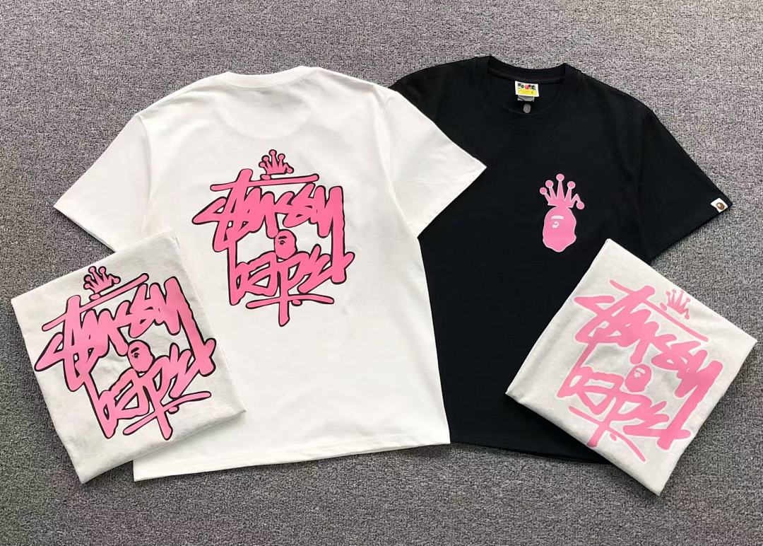 Bape 79 BAPE STUSSY T-SHIRT 411183142 (Im 170Cm 57Kg I Wear Size S In The Phot) - Image 5