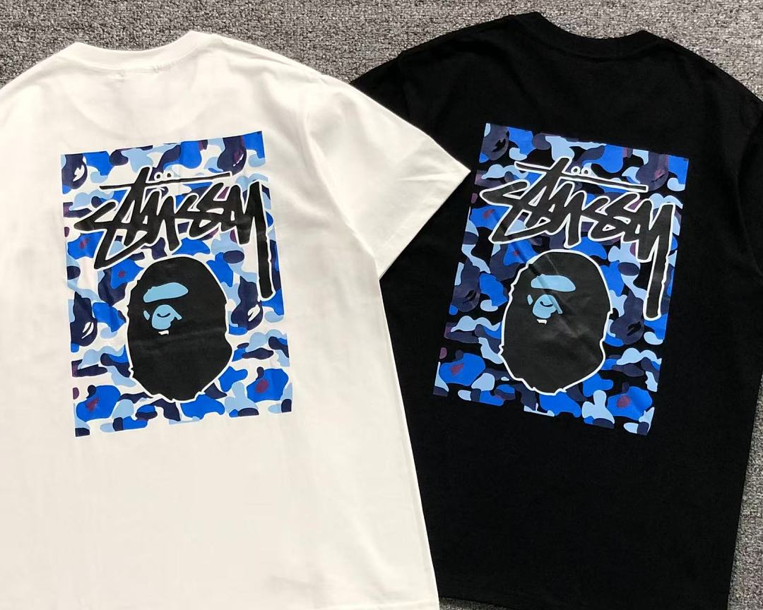 Bape 82 BAPE STUSSY T-SHIRT 4206100298 (Im 170Cm 60Kg I Wear Size M In The Phot) - Image 6