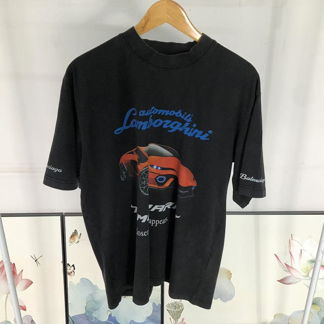 Balenciaga 128 B⭐L⭐⭐⭐IA⭐A T-SHIRT 3108081721 (Im 170Cm 60Kg I Wear Size S In The Phot) - Image 20