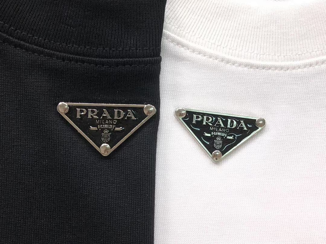 Prada 138 P⭐A⭐A T-SHIRT 22032010001 (Im 170Cm 60Kg I Wear Size S In The Phot) - Image 12
