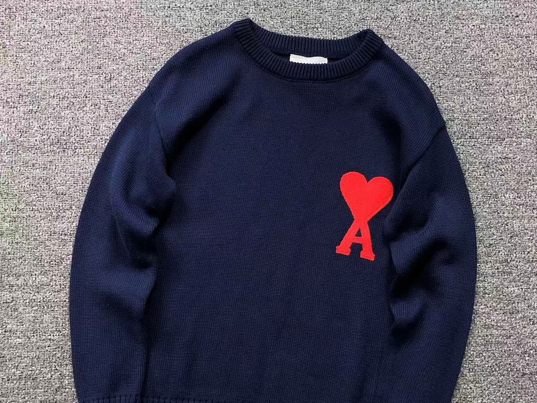 AMI 158 AMI SWEATER 21101107125 (Im 170Cm 60Kg I Wear Size S In The Phot) - Image 9