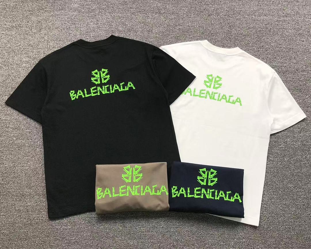 Balenciaga 125 B⭐L⭐⭐⭐IA⭐A T-SHIRT 52070704147 (Im 170Cm 60Kg I Wear Size M In The Phot) - Image 5