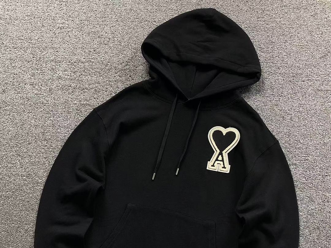 AMI 188 AMI HOODIE 304 22082706001 (Im 170Cm 60Kg I Wear Size M In The Phot) - Image 17