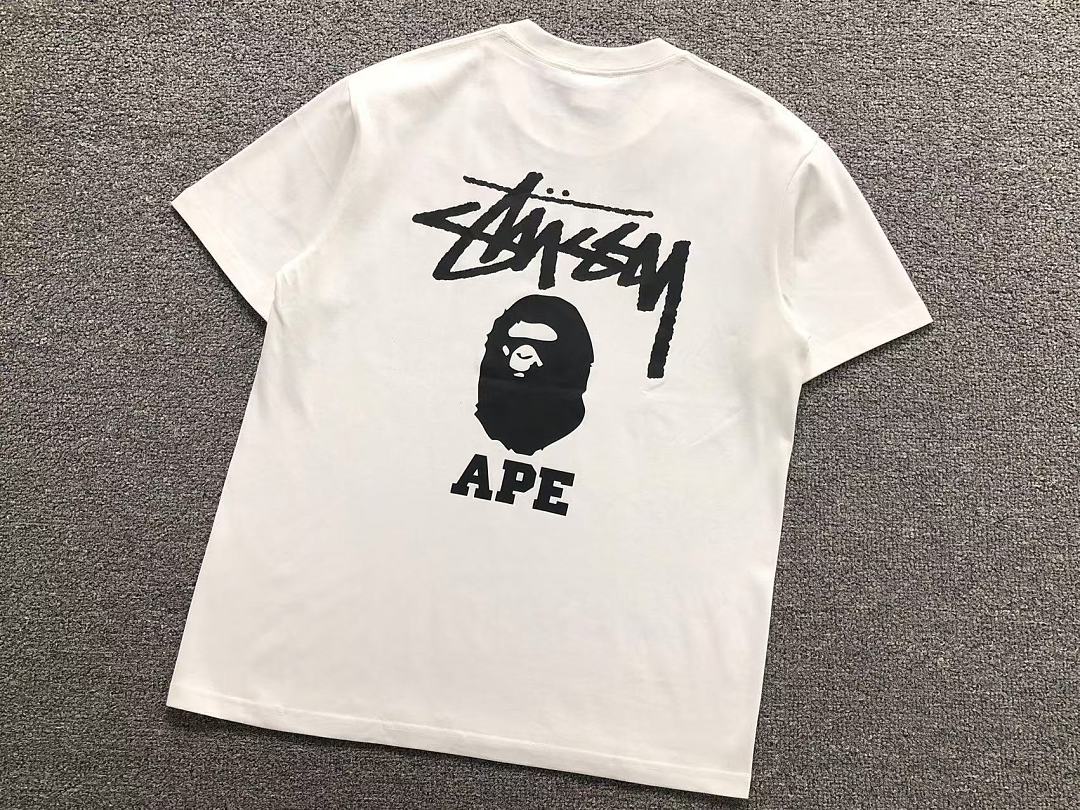 Bape 85 BAPE STUSSY T-SHIRT 124150231 (Im 170Cm 60Kg I Wear Size M In The Phot) - Image 7