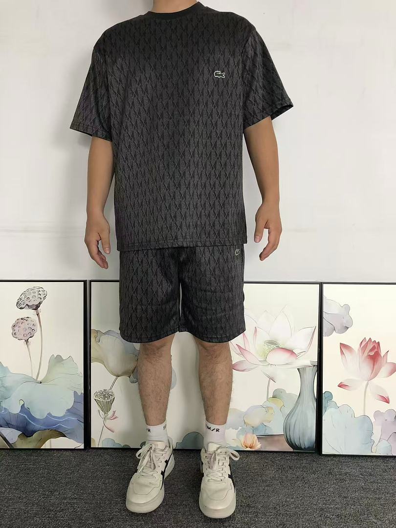 Unbranded 168 LACOSTE T-SHIRT SHORTS 3206101620 (Im 170Cm 60Kg I Wear Size L In The Phot) - Image 5