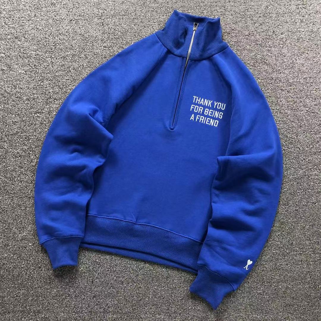 AMI 129 AMI HOODIE 3209040421 (Im 170Cm 60Kg I Wear Size M In The Phot)