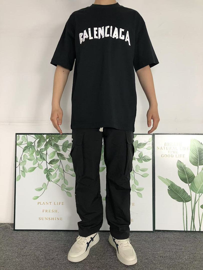 Balenciaga 115 B⭐L⭐⭐⭐IA⭐A T-SHIRT 212221421 (Im 170Cm 55Kg I Wear Size M In The Phot) - Image 3