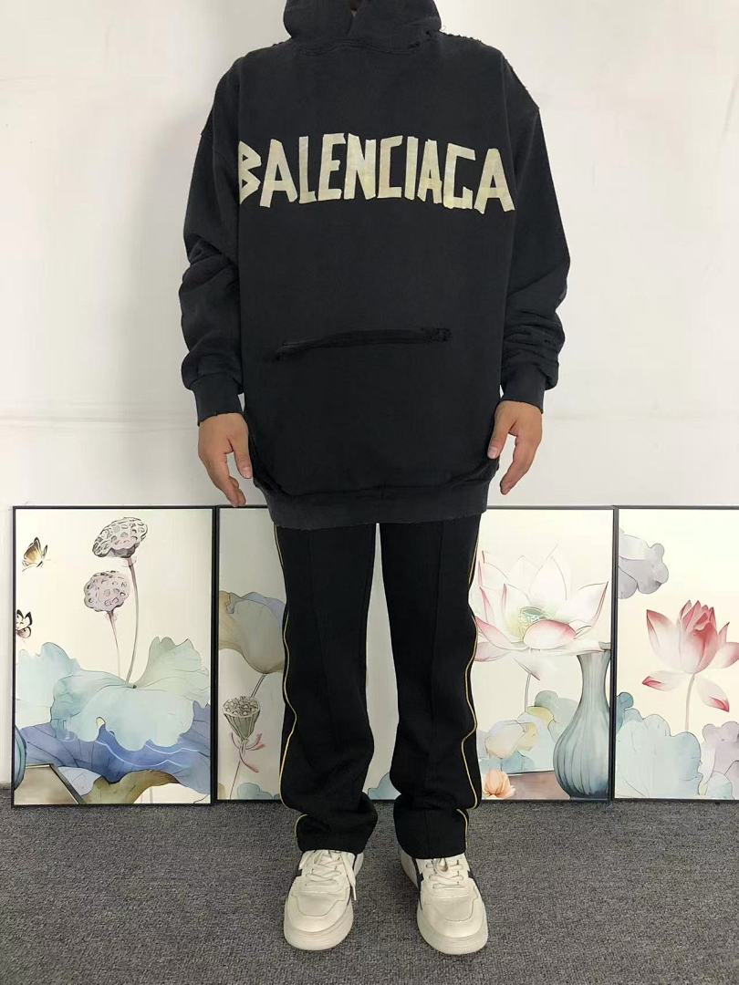 Balenciaga 258 B⭐L⭐⭐⭐IA⭐A HOODIE 3110170721 (Im 170Cm 60Kg I Wear Size M In The Phot) - Image 3