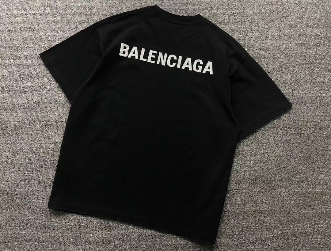 Balenciaga 118 B⭐L⭐⭐⭐IA⭐A T-SHIRT 504182021 (Im 170Cm 60Kg I Wear Size S In The Phot) - Image 8