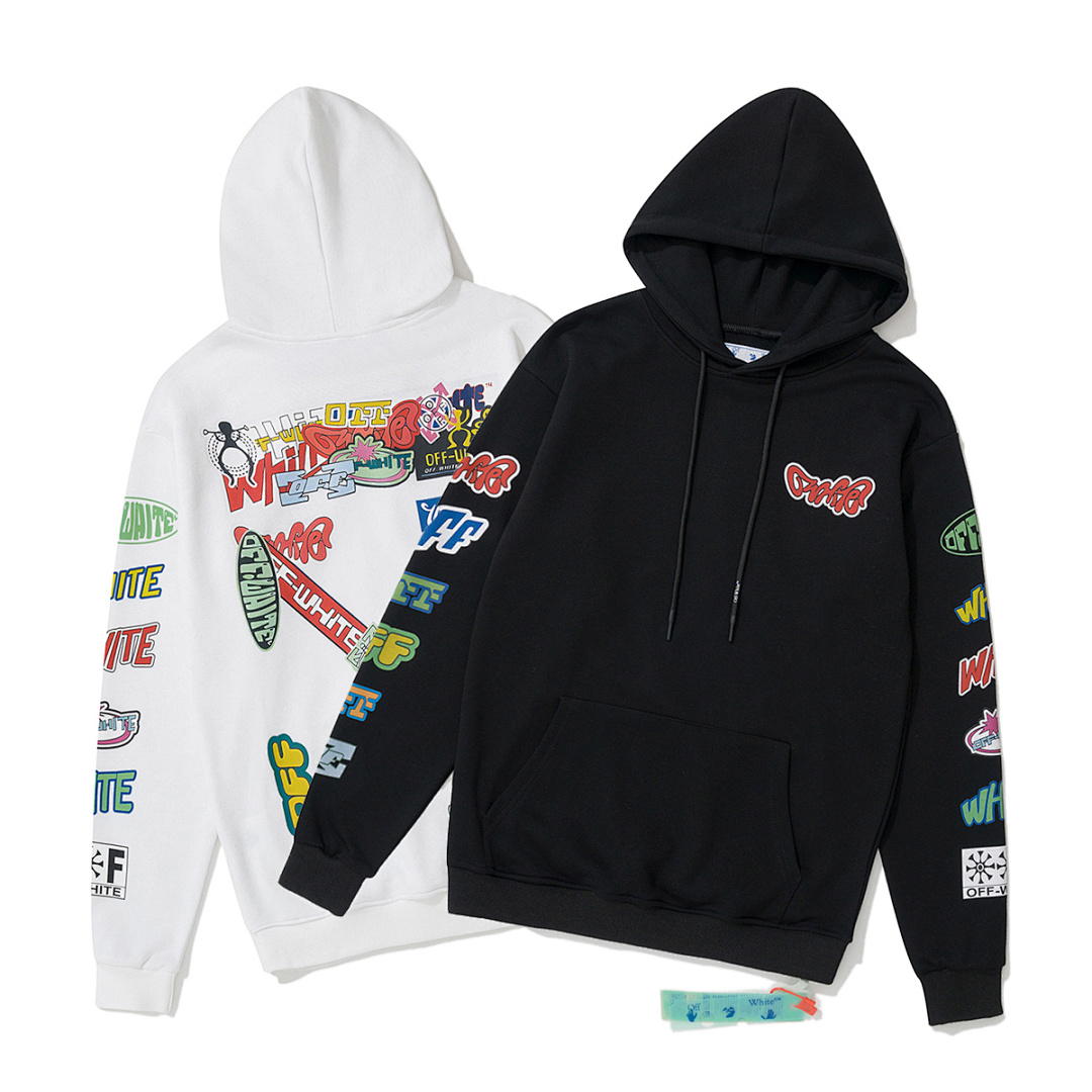 Off-White 129 OFF-WHITE (WHITE HOODIE)