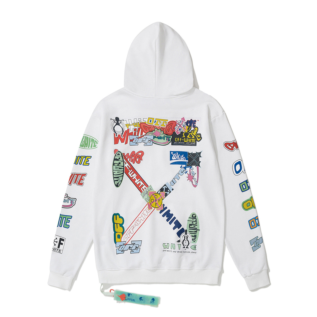 Off-White 129 OFF-WHITE (WHITE HOODIE) - Image 6