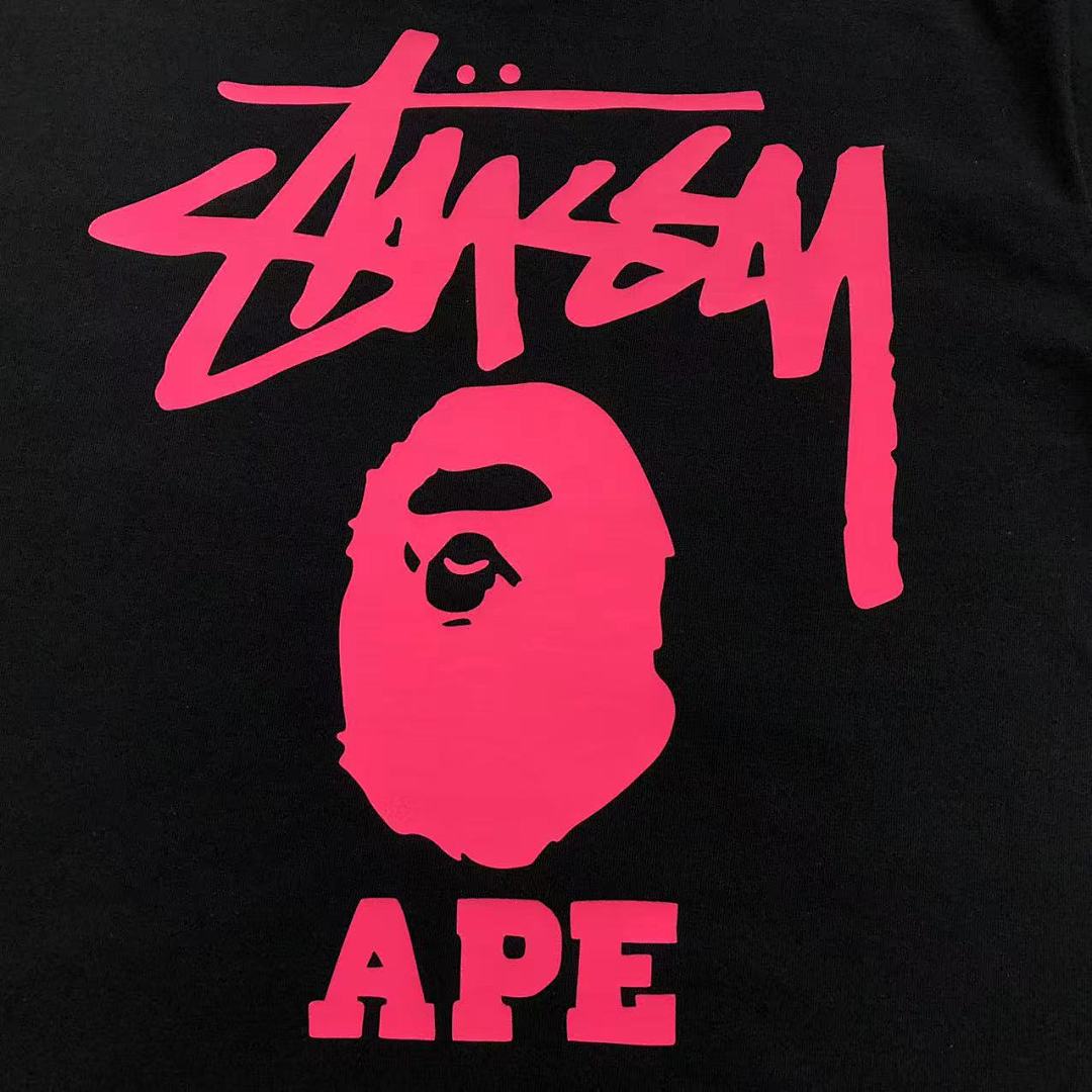 Bape 79 BAPE STUSSY T-SHIRT 411182242 (Im 170Cm 57Kg I Wear Size S In The Phot) - Image 13