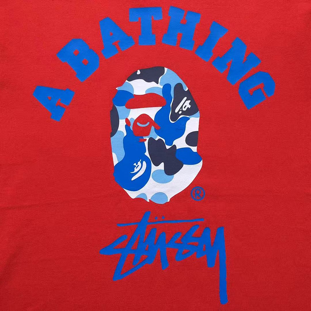 Bape 79 BAPE STUSSY T-SHIRT 411183042 (Im 170Cm 57Kg I Wear Size S In The Phot) - Image 12