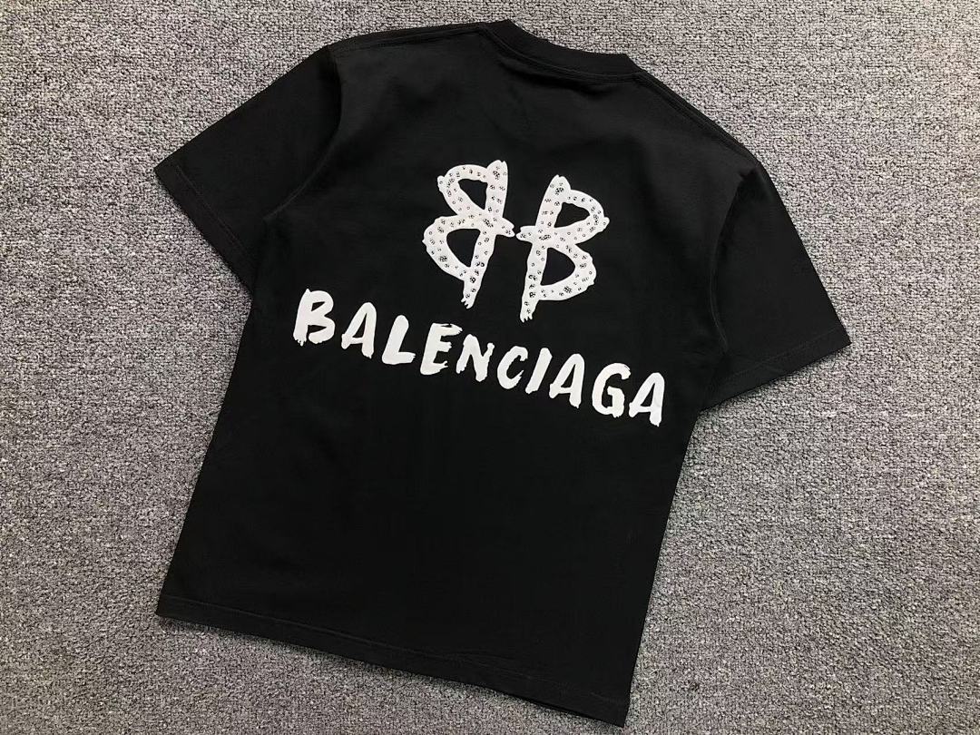 Balenciaga 115 B⭐L⭐⭐⭐IA⭐A T-SHIRT 3103235120 (Im 170Cm 60Kg I Wear Size S In The Phot) - Image 8