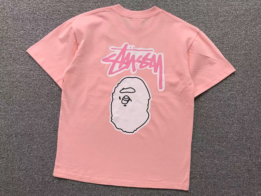 Bape 78 BAPE STUSSY T-SHIRT 1102091542 (Im 170Cm 55Kg I Wear Size S In The Phot) - Image 11