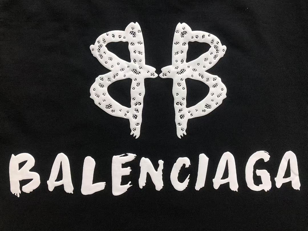 Balenciaga 115 B⭐L⭐⭐⭐IA⭐A T-SHIRT 3103235120 (Im 170Cm 60Kg I Wear Size S In The Phot) - Image 10