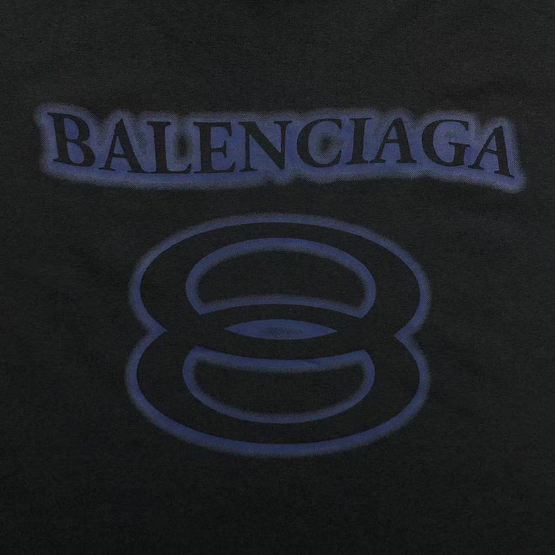 Balenciaga 125 B⭐L⭐⭐⭐IA⭐A T-SHI0RT 503161377 (Im 170Cm 60Kg I Wear Size S In The Phot) - Image 10
