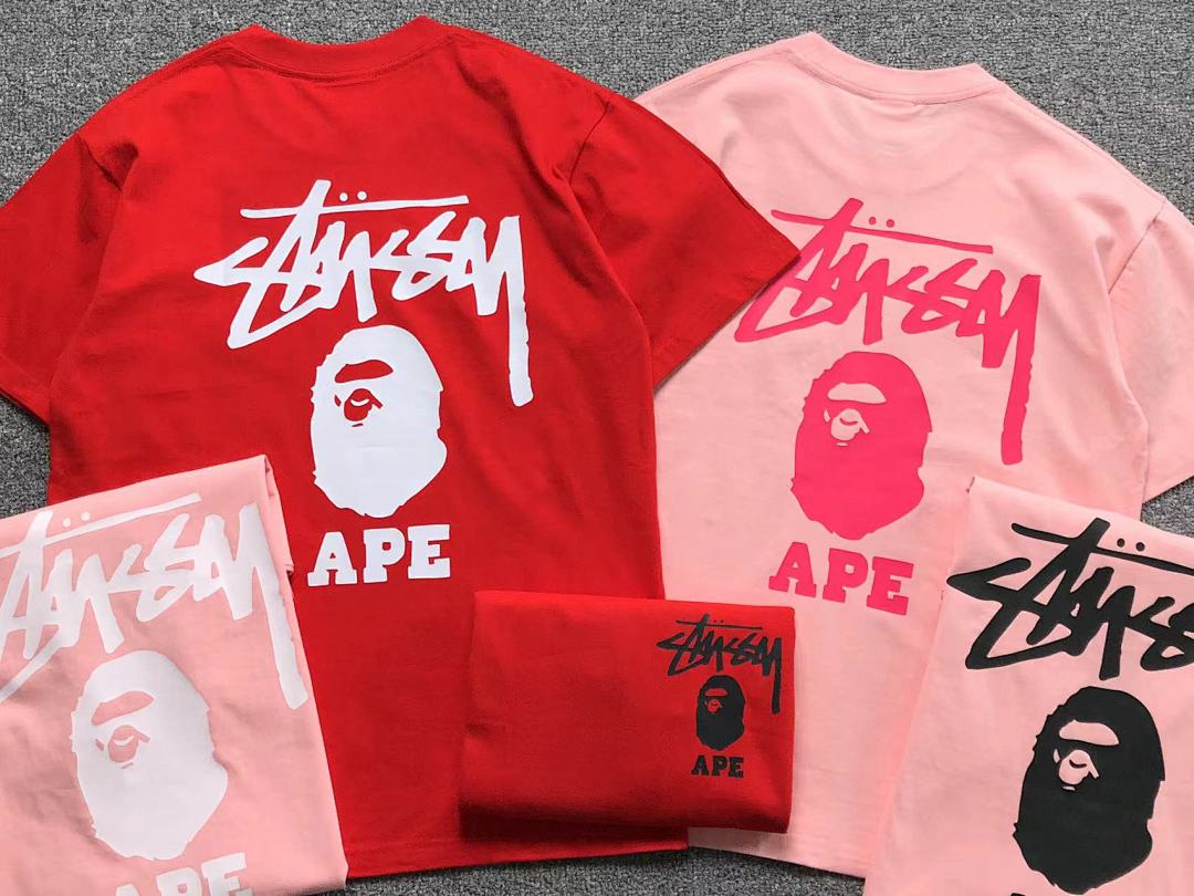 Bape 78 BAPE STUSSY T-SHIRT - Image 4