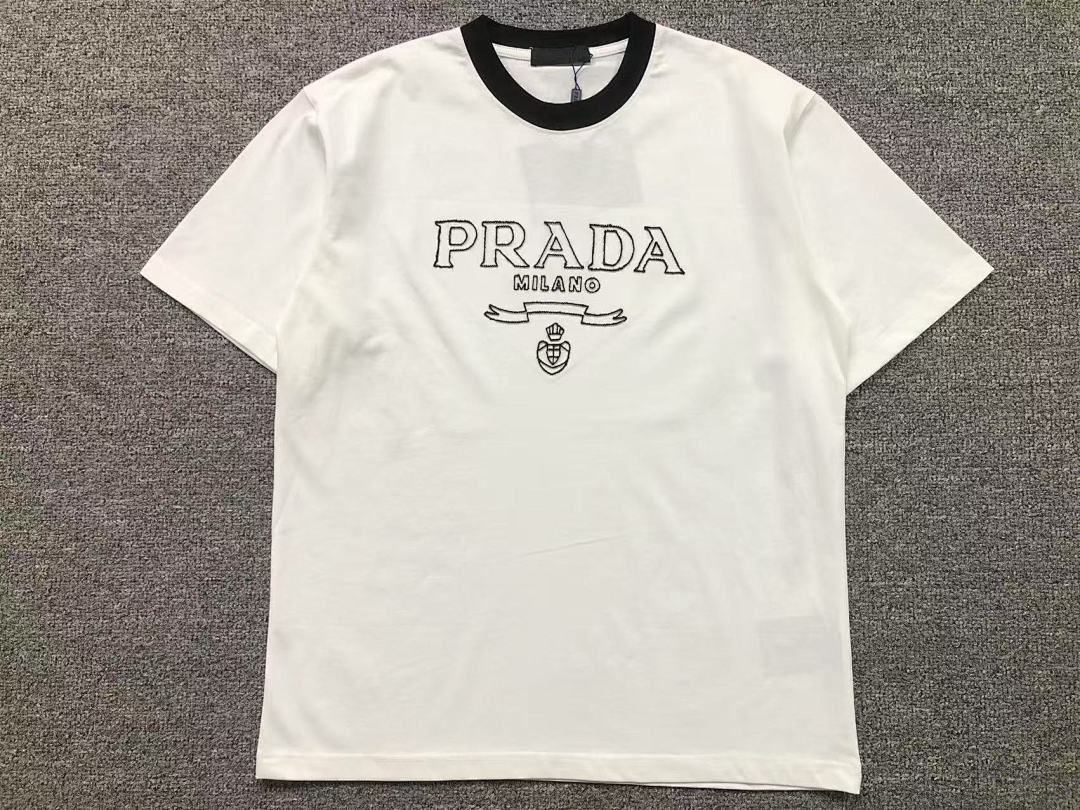 Prada 115 P⭐A⭐A T-SHIRT 520120320 (Im 170Cm 60Kg I Wear Size M In The Phot) - Image 10