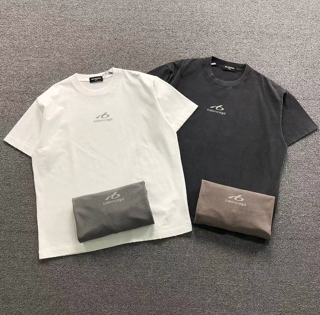 Balenciaga 129 B⭐L⭐⭐⭐IA⭐A T-SHIRT 42061612133 (Im 170Cm 60Kg I Wear Size 2XL In The Phot)