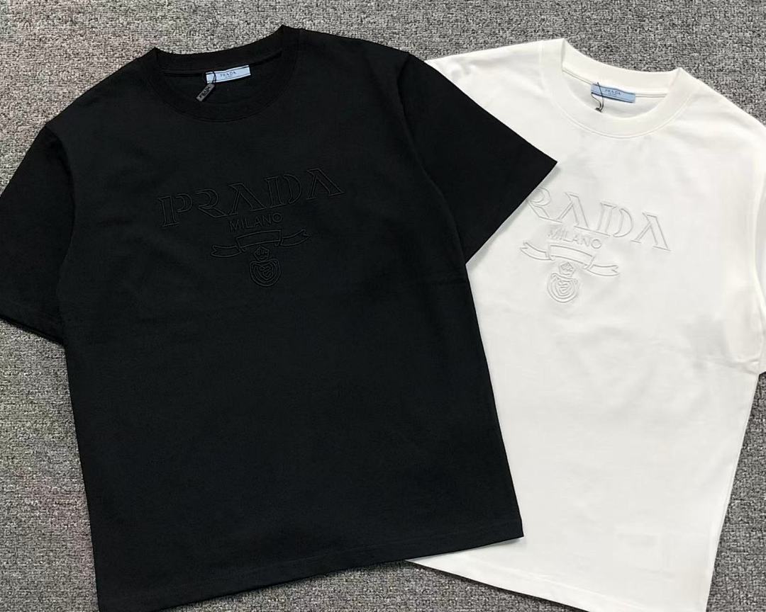 Prada 95 P⭐A⭐A T-SHIRT 3201220403 (Im 170Cm 60Kg I Wear Size M In The Phot) - Image 6