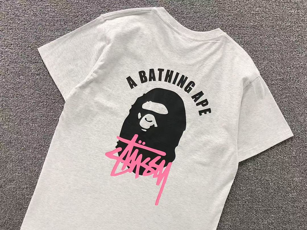 Bape 85 BAPE STUSSY T-SHIRT 4105171717 (Im 170Cm 60Kg I Wear Size S In The Phot) - Image 17